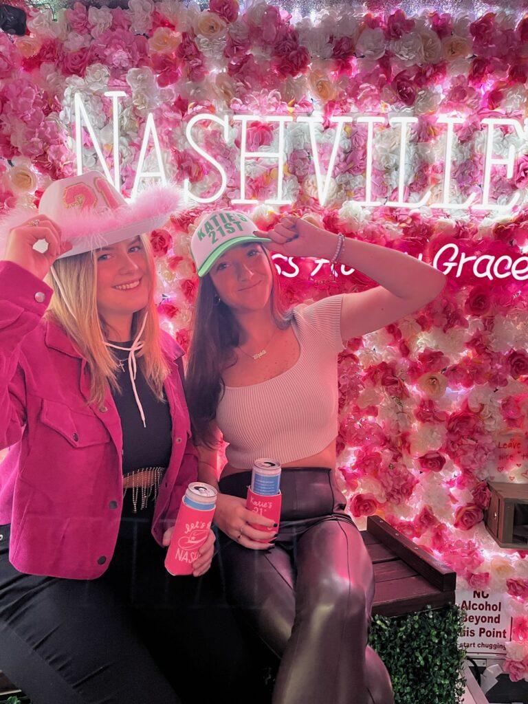 Drinking with your bestie in Nashville. A safe place for girls to be girls and drink with no worries!