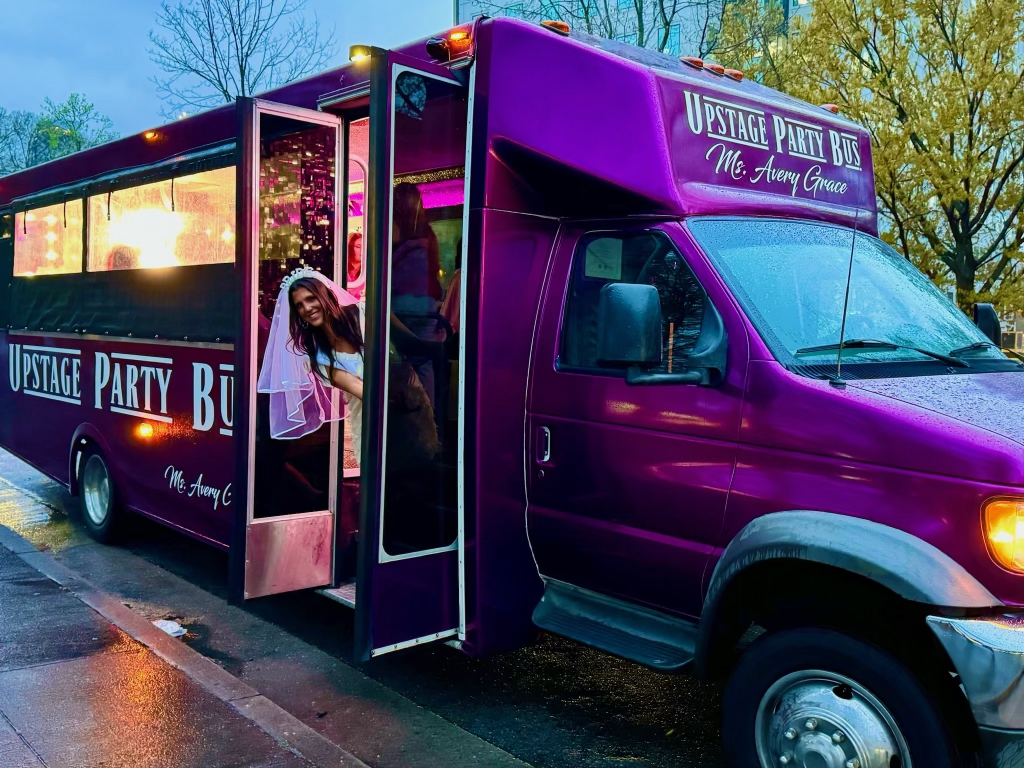 Outsie of Avery Grace Bus in rain Outsie of Avery Grace Bus in rain